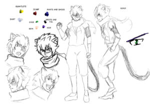 Demon Blade Kenji Character Design