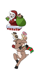 Holiday doughnut website character design pt2